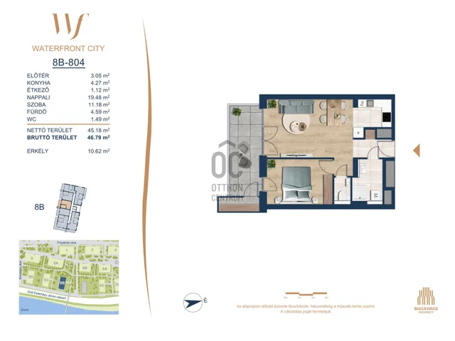 Eladó lakás Budapest III. kerület 45 nm