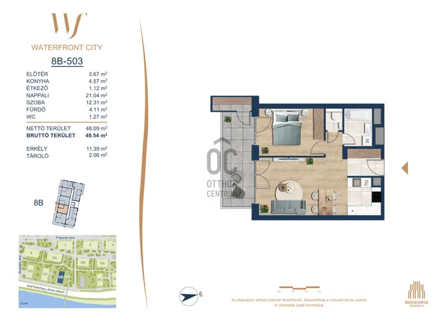 Eladó lakás Budapest III. kerület 48 nm