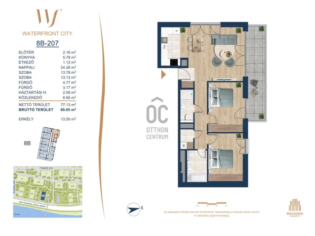 Eladó lakás Budapest III. kerület 77 nm