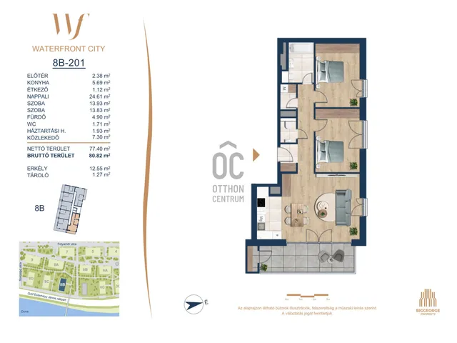 Eladó lakás Budapest III. kerület 77 nm