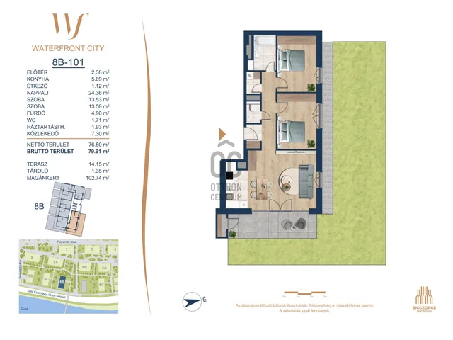 Eladó lakás Budapest III. kerület 76 nm