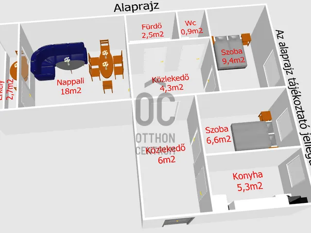 Eladó lakás Budapest XXI. kerület 53 nm