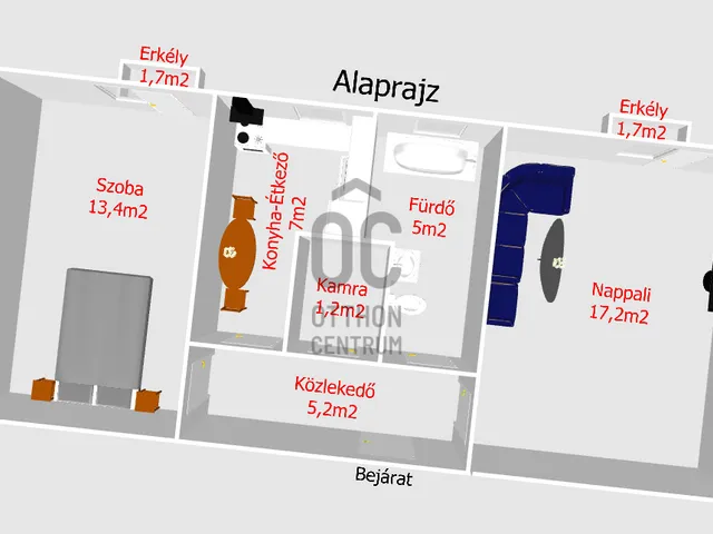 Eladó lakás Budapest XIII. kerület, Angyalföld 49 nm