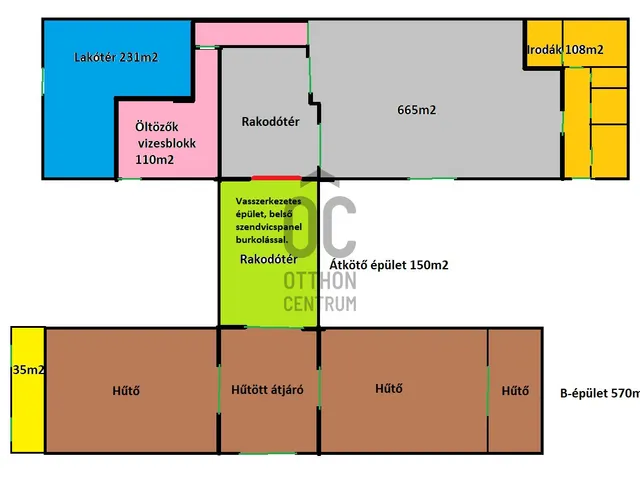 Eladó kereskedelmi és ipari ingatlan Üllő 1834 nm