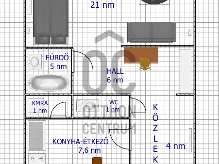 Eladó lakás Szeged, Belváros, Kölcsey utca 44 nm