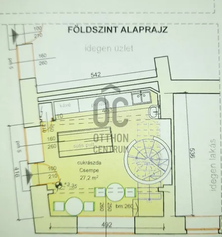 Eladó kereskedelmi és ipari ingatlan Budapest V. kerület, Dél-Belváros 247 nm