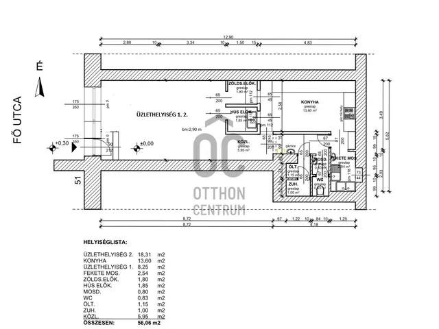 Eladó kereskedelmi és ipari ingatlan Budapest II. kerület 56 nm