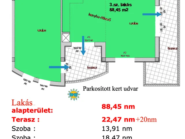 Eladó lakás Budapest X. kerület, Népliget 99 nm