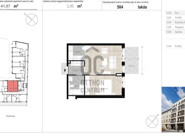 Eladó lakás Budapest VII. kerület 40 nm
