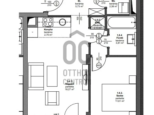 Eladó lakás Budapest XIII. kerület, Angyalföld 46 nm