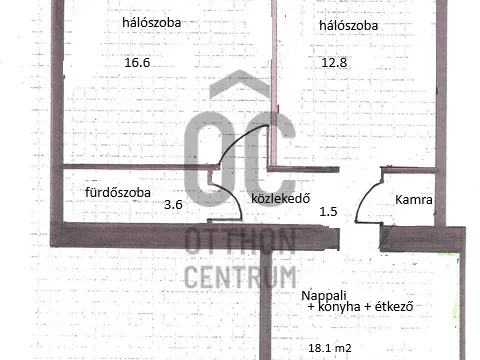 Eladó lakás Budapest VI. kerület 55 nm