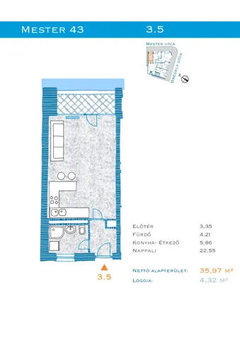 Eladó lakás Budapest IX. kerület, Rehabilitációs terület IX. ker. 35 nm