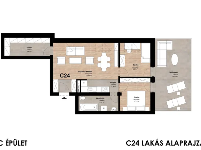 Eladó lakás Budapest XXIII. kerület, Soroksár-Újtelep 57 nm