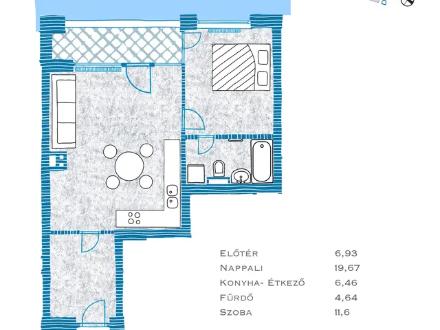 Eladó lakás Budapest IX. kerület, Rehabilitációs terület IX. ker. 49 nm