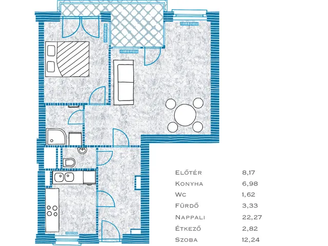 Eladó lakás Budapest IX. kerület, Rehabilitációs terület IX. ker. 57 nm