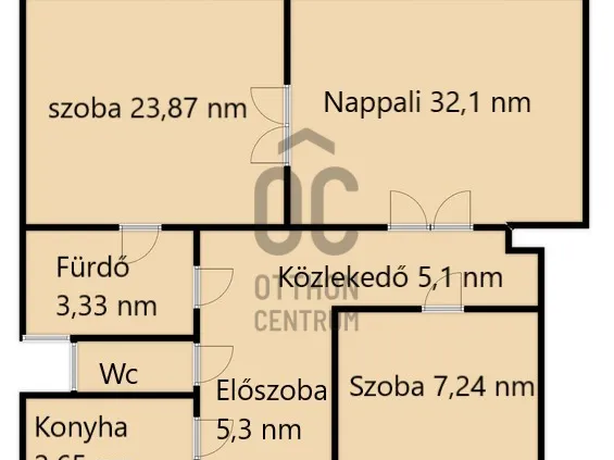 Eladó lakás Budapest VIII. kerület, Palotanegyed 80 nm