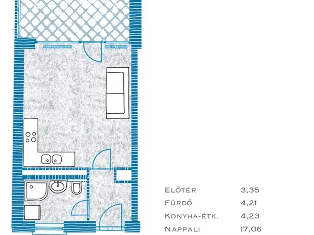 Eladó lakás Budapest IX. kerület, Rehabilitációs terület IX. ker. 28 nm