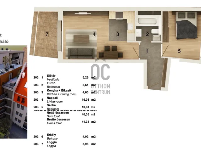 Eladó lakás Budapest VIII. kerület 40 nm