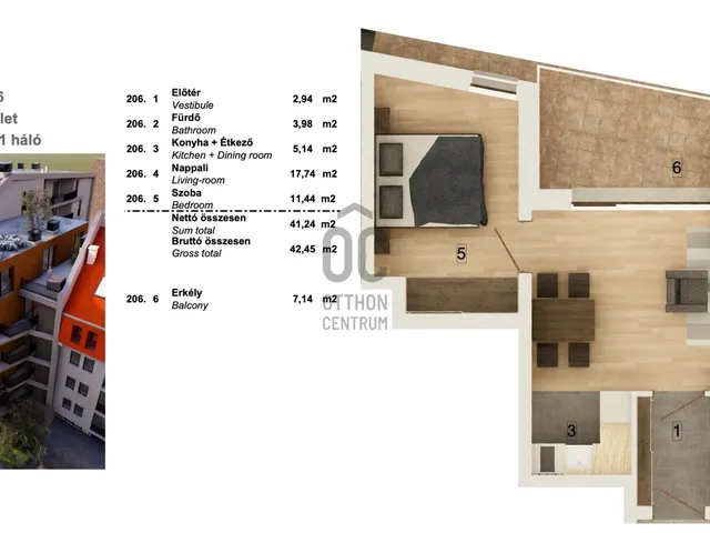 Eladó lakás Budapest VIII. kerület 41 nm