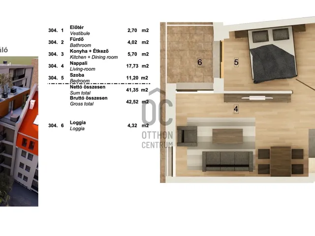 Eladó lakás Budapest VIII. kerület 41 nm