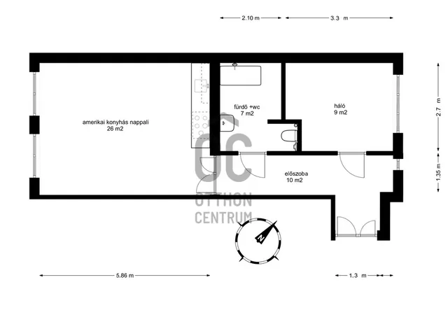 Eladó lakás Budapest VI. kerület, Szív utca 49 nm