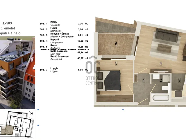 Eladó lakás Budapest VIII. kerület 42 nm