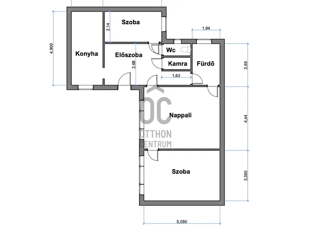 Eladó lakás Budapest XIII. kerület, Újlipótváros 77 nm