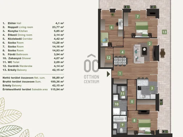 Eladó lakás Budapest XI. kerület, Kelenföld 96 nm