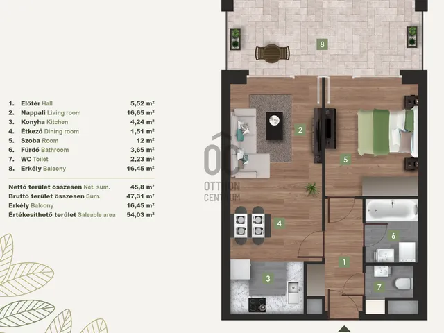 Eladó lakás Budapest XI. kerület, Kelenföld 45 nm