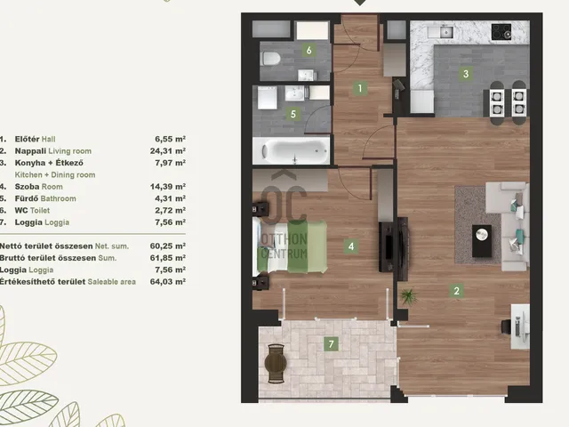 Eladó lakás Budapest XI. kerület, Kelenföld 60 nm