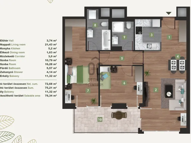 Eladó lakás Budapest XI. kerület, Kelenföld 72 nm