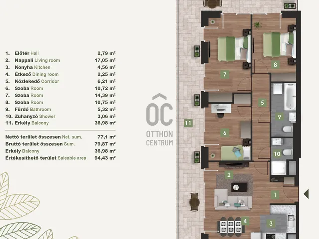 Eladó lakás Budapest XI. kerület, Kelenföld 77 nm