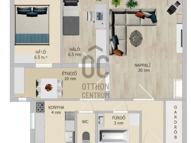 Eladó lakás Budapest XIII. kerület, Vizafogó 58 nm