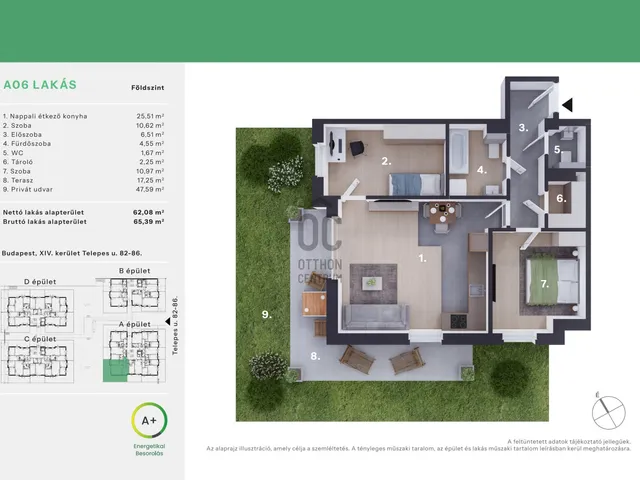 Eladó lakás Budapest XIV. kerület, Alsórákos 62 nm