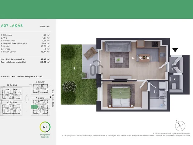 Eladó lakás Budapest XIV. kerület, Alsórákos 37 nm