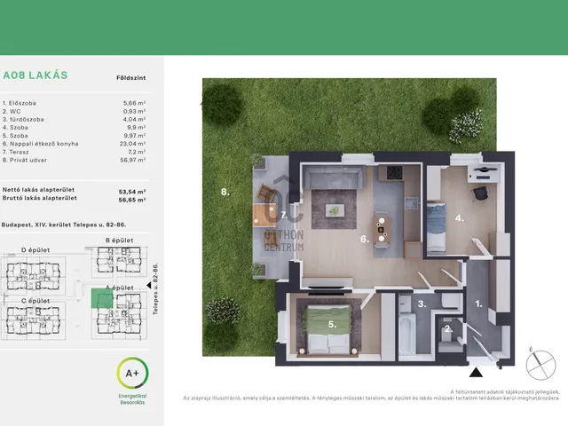 Eladó lakás Budapest XIV. kerület, Alsórákos 53 nm