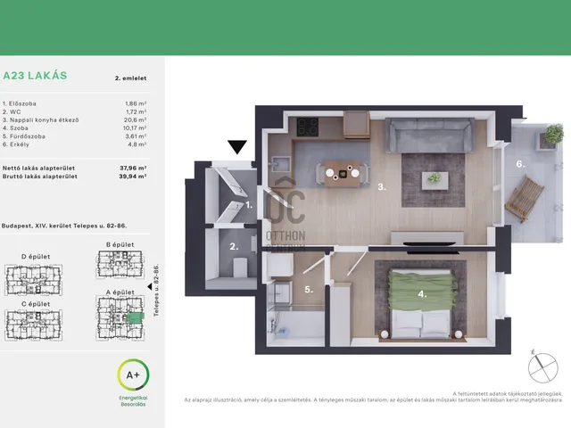 Eladó lakás Budapest XIV. kerület, Alsórákos 37 nm
