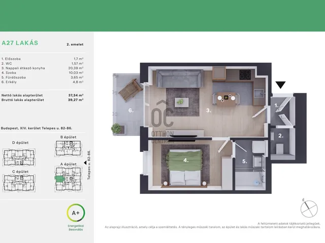 Eladó lakás Budapest XIV. kerület, Alsórákos 37 nm