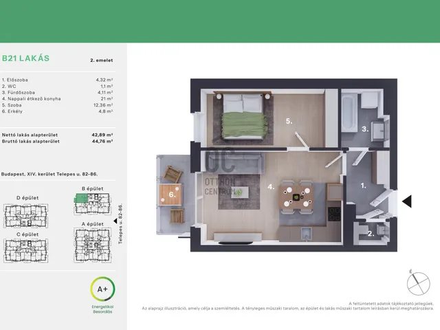 Eladó lakás Budapest XIV. kerület, Alsórákos 42 nm