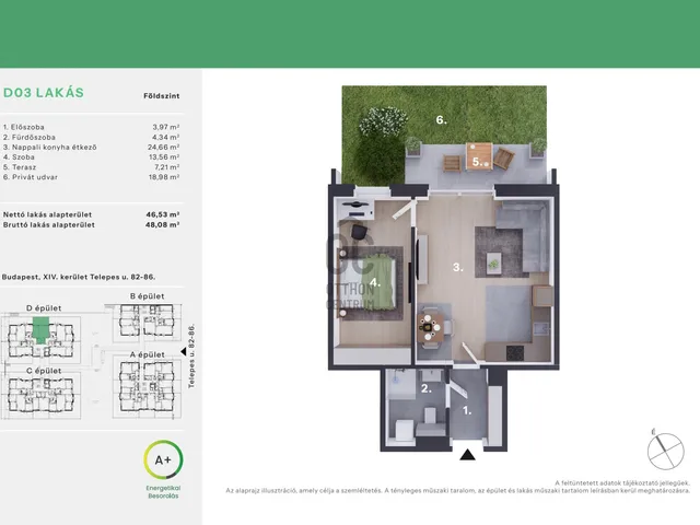Eladó lakás Budapest XIV. kerület, Alsórákos 46 nm