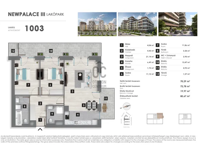 Eladó lakás Budapest XIII. kerület, Angyalföld 70 nm