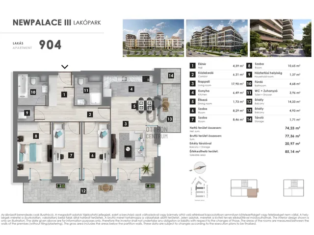 Eladó lakás Budapest XIII. kerület, Angyalföld 74 nm