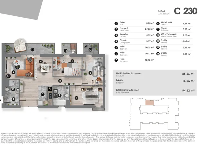Eladó lakás Budapest XIII. kerület, Lőportárdűlő 85 nm