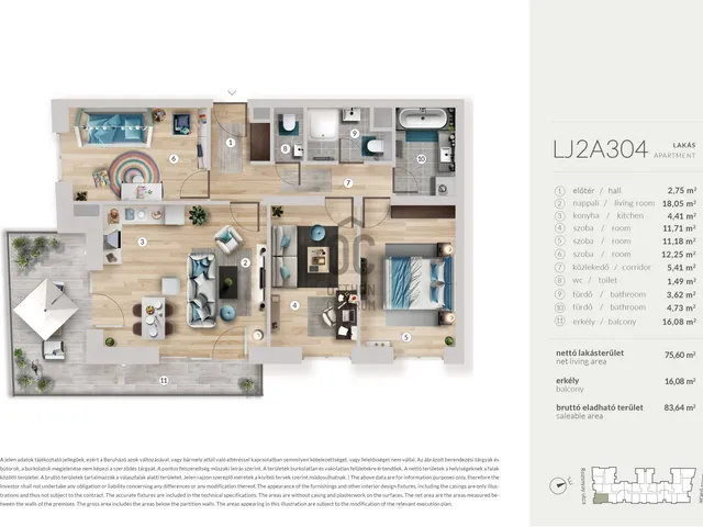 Eladó lakás Budapest XIII. kerület 75 nm