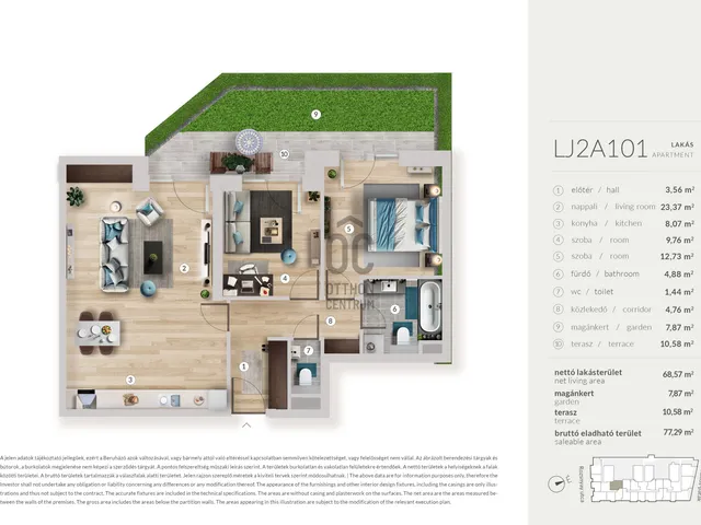 Eladó lakás Budapest XIII. kerület 68 nm