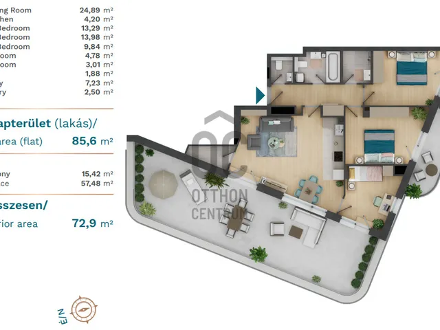 Eladó lakás Budapest XIII. kerület 85 nm