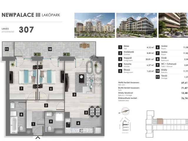 Eladó lakás Budapest XIII. kerület, Angyalföld 69 nm