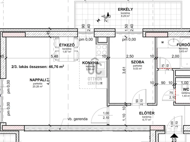 Eladó lakás Budapest XIII. kerület, Angyalföld 46 nm