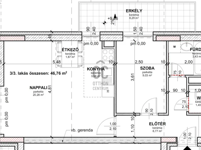 Eladó lakás Budapest XIII. kerület, Angyalföld 46 nm