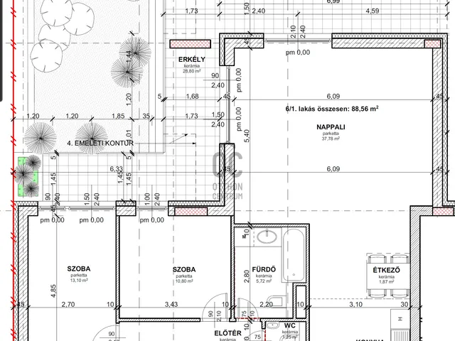 Eladó lakás Budapest XIII. kerület, Angyalföld 87 nm